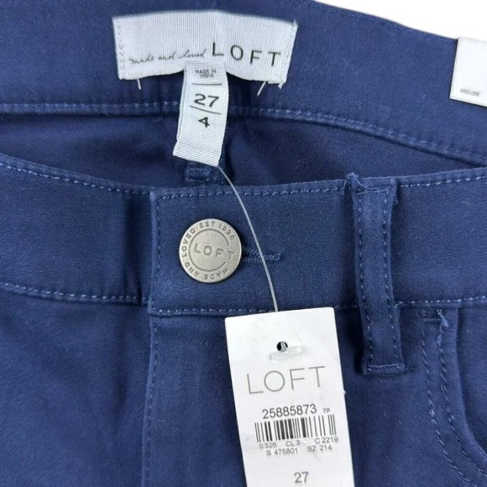 LOFT Leggings Navy Blue Skinny Stretch Pants Women's Size 27 NWT - Picture 8 of 9
